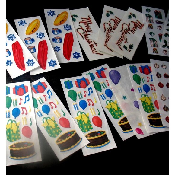 Creative Memories Stickers, Christmas,Confetti, Sledding, Winter Birthday, - Picture 5 of 11